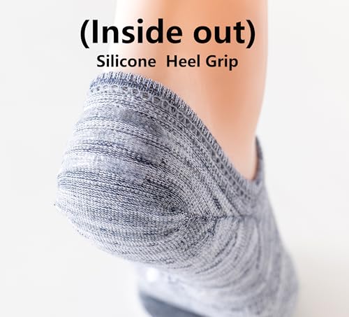 8 Pairs Mens No Show Socks Invisible Low Cut Ankle Short Loafer Boat Socks Nonslip Cotton Socks4