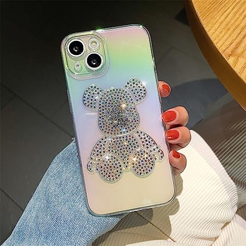 Coque iPhone 11 antichoc LVTFCO résolvant les rayures grâce au TPU souple pailleté arc-en-ciel