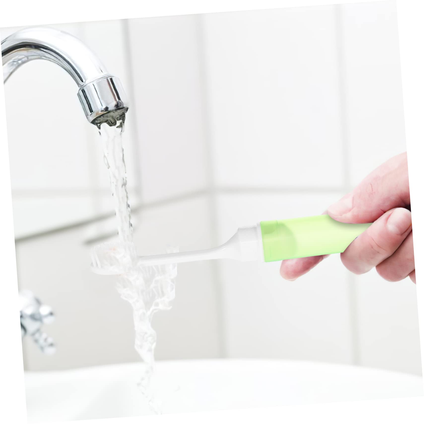 Beaupretty 30piezas Cepillos De Dientes Plegables Para Cepillos De Dientes Portátiles Para Camping Azules y Verdes Perfectos Para y