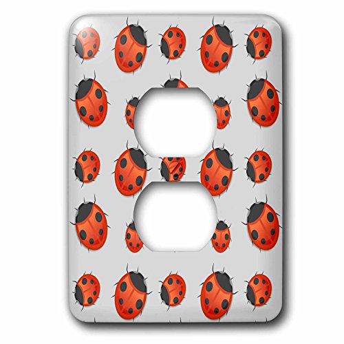 Bouchon de prise Lady Bug rouge vif 3dRose lsp_78243_6 au motif coccinelle