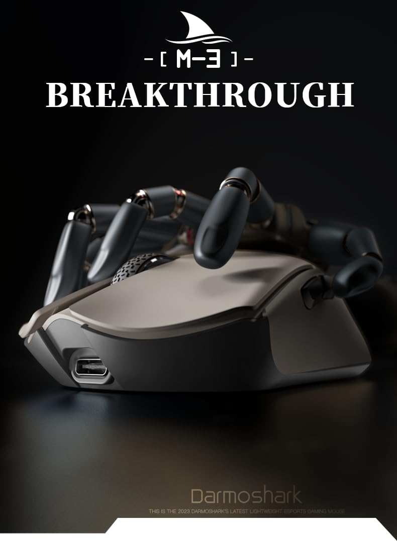 Darmoshrk KIRAN M3 PROMAX ゲーミングマウス 本体 Darmoshark M3Pro ゲーミングマウス 2.4G BT ワイヤレス トライ