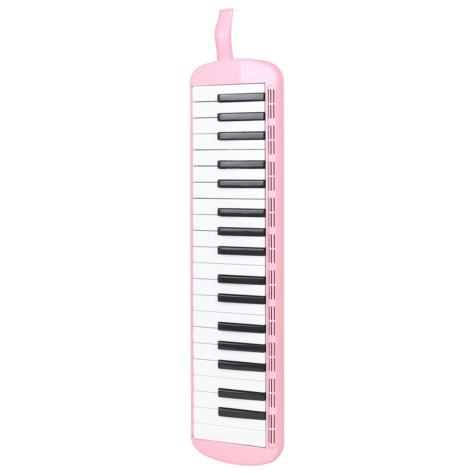 Generic Melodica Clear Tone 37 Klawiszy Przenośna Ręczna Klawiatura do Pianina Powietrznego dla Uczniów i Dorosłych, z Futerałem i Ustnikami, Idealna do Szkolnego Instrumentu Muzycznego (PINK)