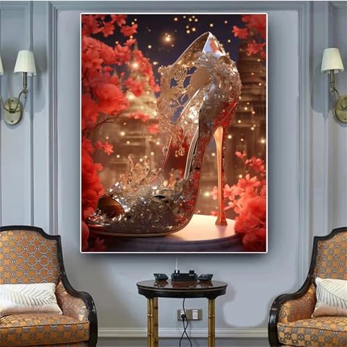 Broderie diamant 5D design élégant toile XXL 100x130 cm artisanat d'art