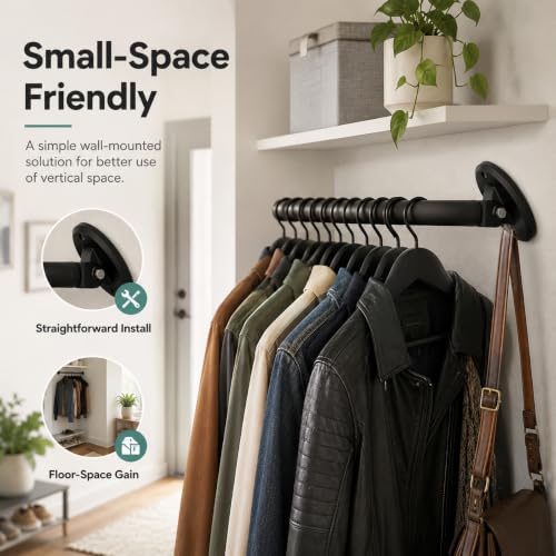 Support mural réglable IKEA Stolmen pour tringle de placard d'angle - 6