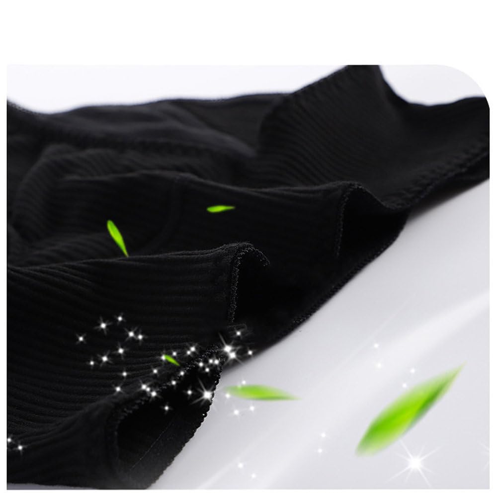 Braguitas Menstruales a Prueba de Fugas para Mujer Ropa Interior Posparto Bragas absorbentes para El Período para adolescentes Y Niñas Color Negro 4Xl
