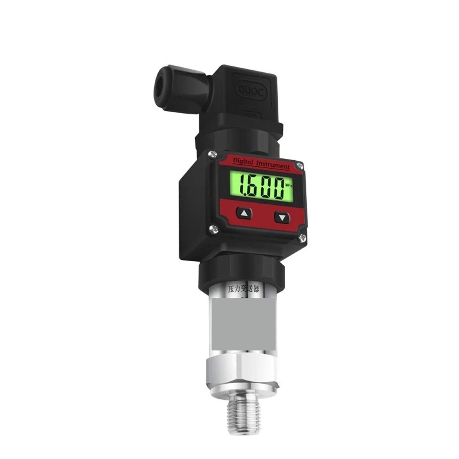 NOBIRTBSA Pressure Sensor LCD Display Pressure Transmitter -1-600BAR Air Water Liquid Oil 0-5V 10V RS485 Pressure Transducer(Rs485 Output,0-600bar)