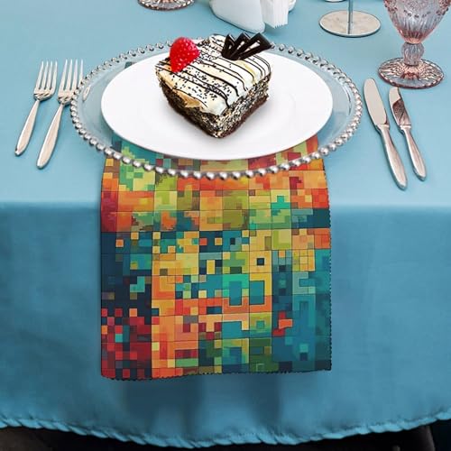 Servilletas de Tela con Estampado Floral 4 piezas miniatura 4