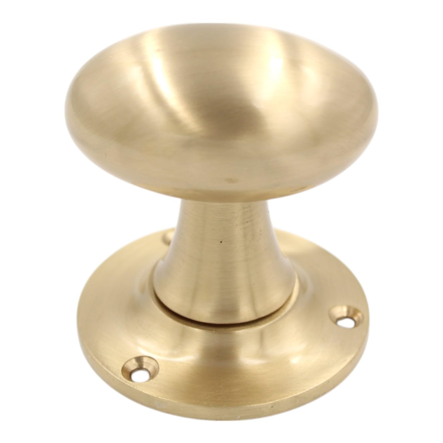 EUROART Contract Oval Mortice Door Knobs - Satin Brass Finishe