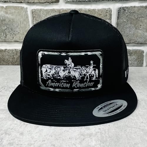 Image of Vexil American Rancher Adjustable Snapback Western Lifestyle Rodeo Southwest Inspired Meshback Hat