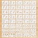 40-Piece Letter Painting Stencils - Reusable Cursive & Number Stencils for Wood, Wall, Scrapbooking & DIY Projects