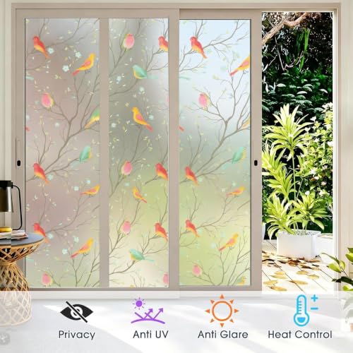 Película decorativa para ventana efecto vidrio esmerilado 45.2 x 314 pulgadas miniatura 3