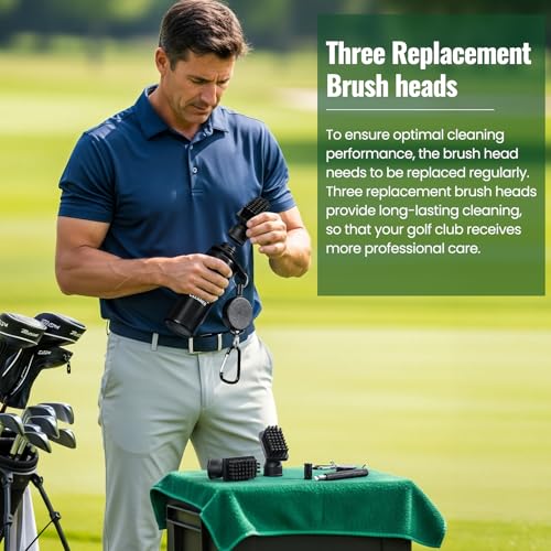 Golf Brush with Groove Sharpener Tool