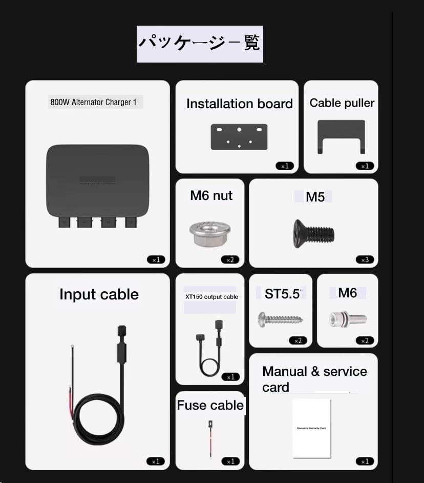 Amazon.co.jp: 【特価在庫一掃】【800W】Alternator Charger 1