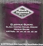 Black Diamond N477MB Black Coated Nickel Wound Electric Guitar Strings, Medium