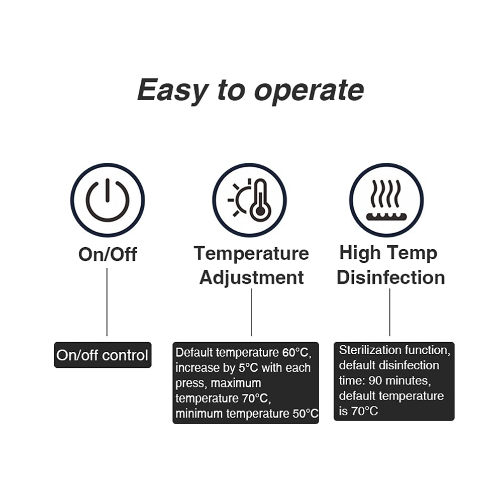 Calentador Platos eléctrico para Calentar Alimentos, Tapa para Platos con Control Temperatura Ajustable, Calentador Platos Cocina Extragrande, cúpula Caliente para Comedor