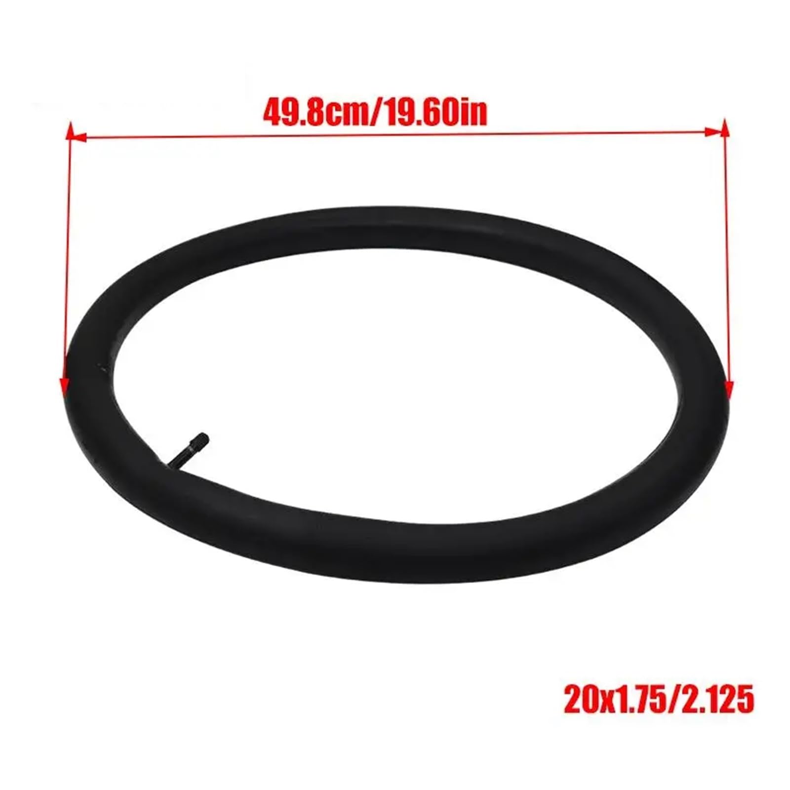 Dętka rowerowa, 20x1,75/1,95/2,125" czarne gumowe opony do rowerów 20", pneumatyczne i dętki górskich, uniwersalne dopasowanie