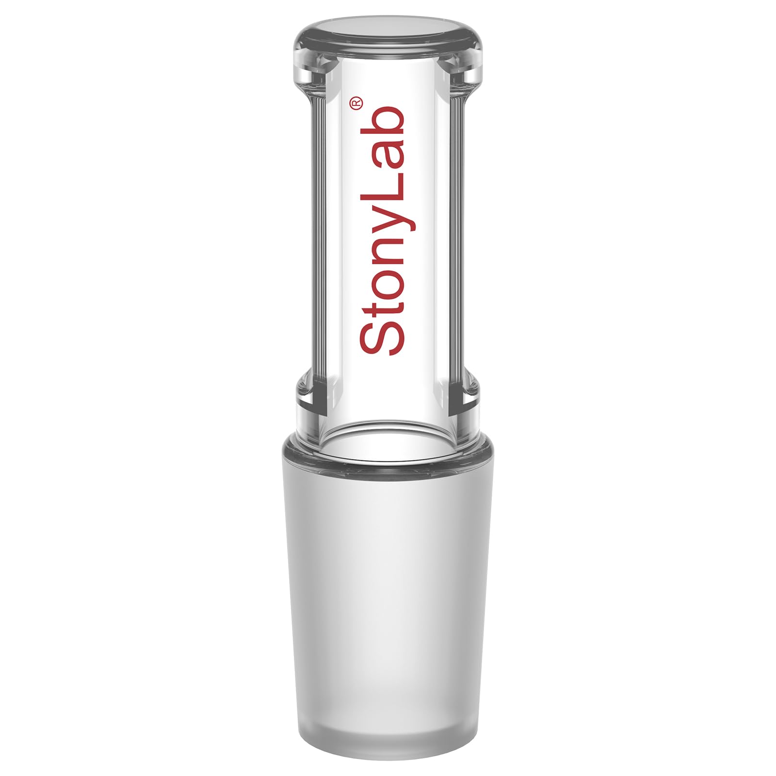 stonylab Tappo in Vetro Borosilicato, Tappo Dritto Cavo con Fondo Chiuso (1 Pezzo), per Recipienti di Reazione da Laboratorio, Giunto 14/20