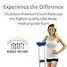 Crutcheze Premium USA Made Crutch Pad and Hand Grip Covers | Comfortable Underarm Padding Washable Breathable Moisture Wicking Orthopedic Products Accessories (Blue)