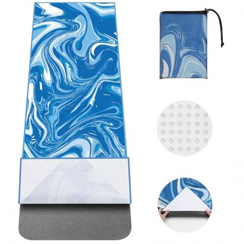 MicaYoung Yoga Towel with Pockets