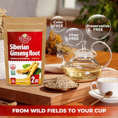 Image of 2 oz. Siberian Ginseng Ginseng Root Tea (Eleutherococcus Senticosus) - 56g Herb Tea Siberiano