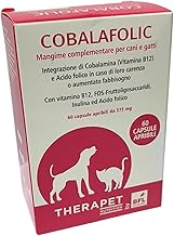 Generico BIO4LIFE | Cobalafolic 60 Capsule, integratore per Cani e Gatti per integrazione di Cobalamina (Vitamina B12) e Acido Folico in Caso di carenza o Aumentato fabbisono