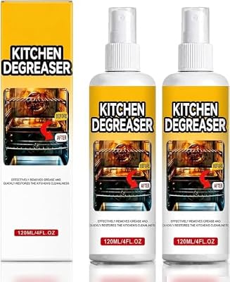 XIRRCV Apiastar Greasekiller Spray, Kitchen Degreaser, Greasekiller BBQ Spray,Grease KillerSpray Grill Cleaner,Grill Degreaser For Outdoor Grill, Outdoor Use (2PCS, 120ML)