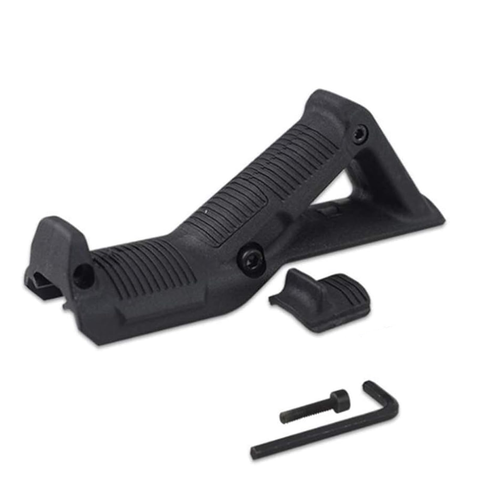 Generic Empuñadura Frontal en ángulo,Empuñadura Ergonómica en ángulo,Empuñadura Frontal Triangular de Nylon AFG1 para Sistema de Riel de 20 mm