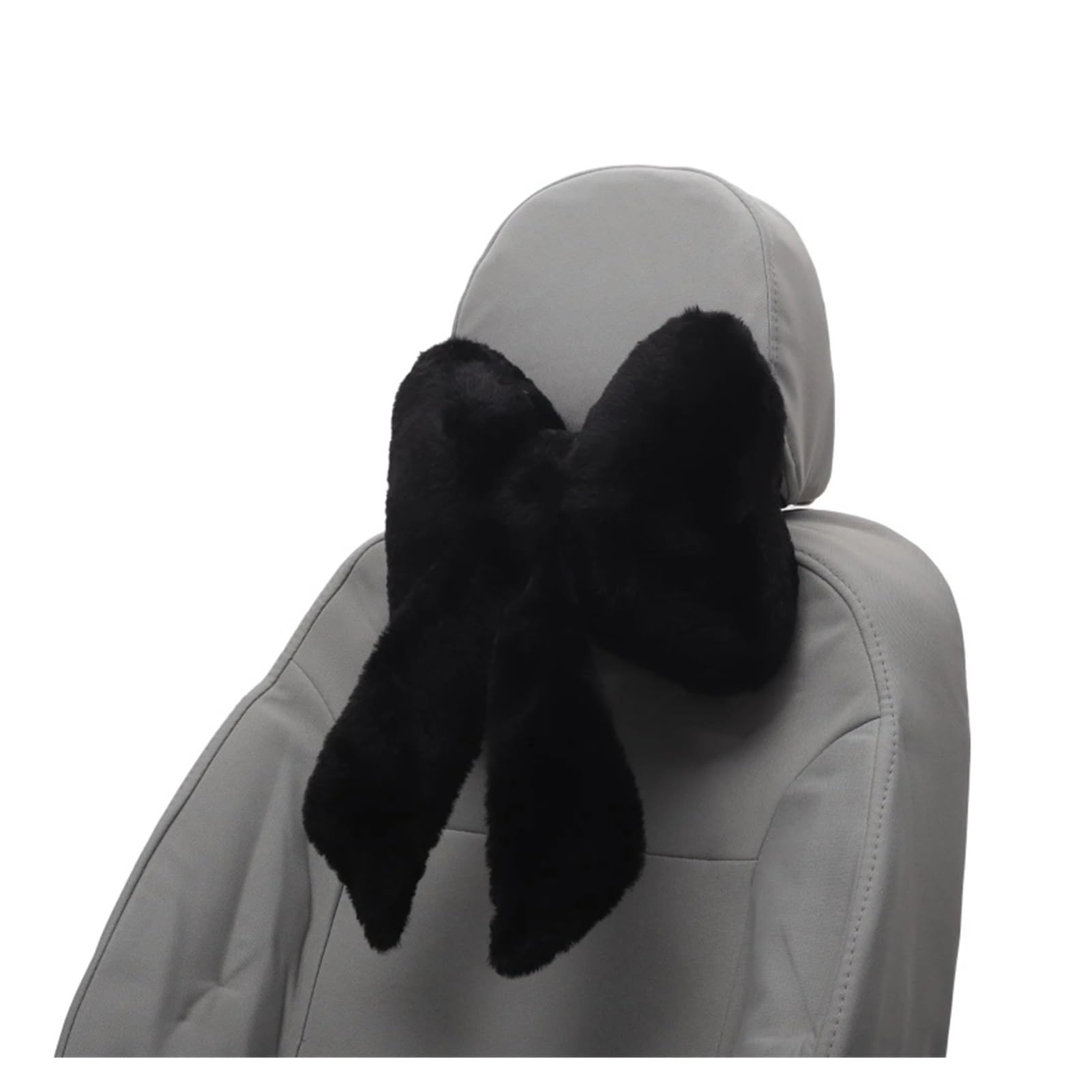 Hviyroi car seat cushion Memory Foam Pink Bow Car Neck Pillow Plush Cushion(Black)