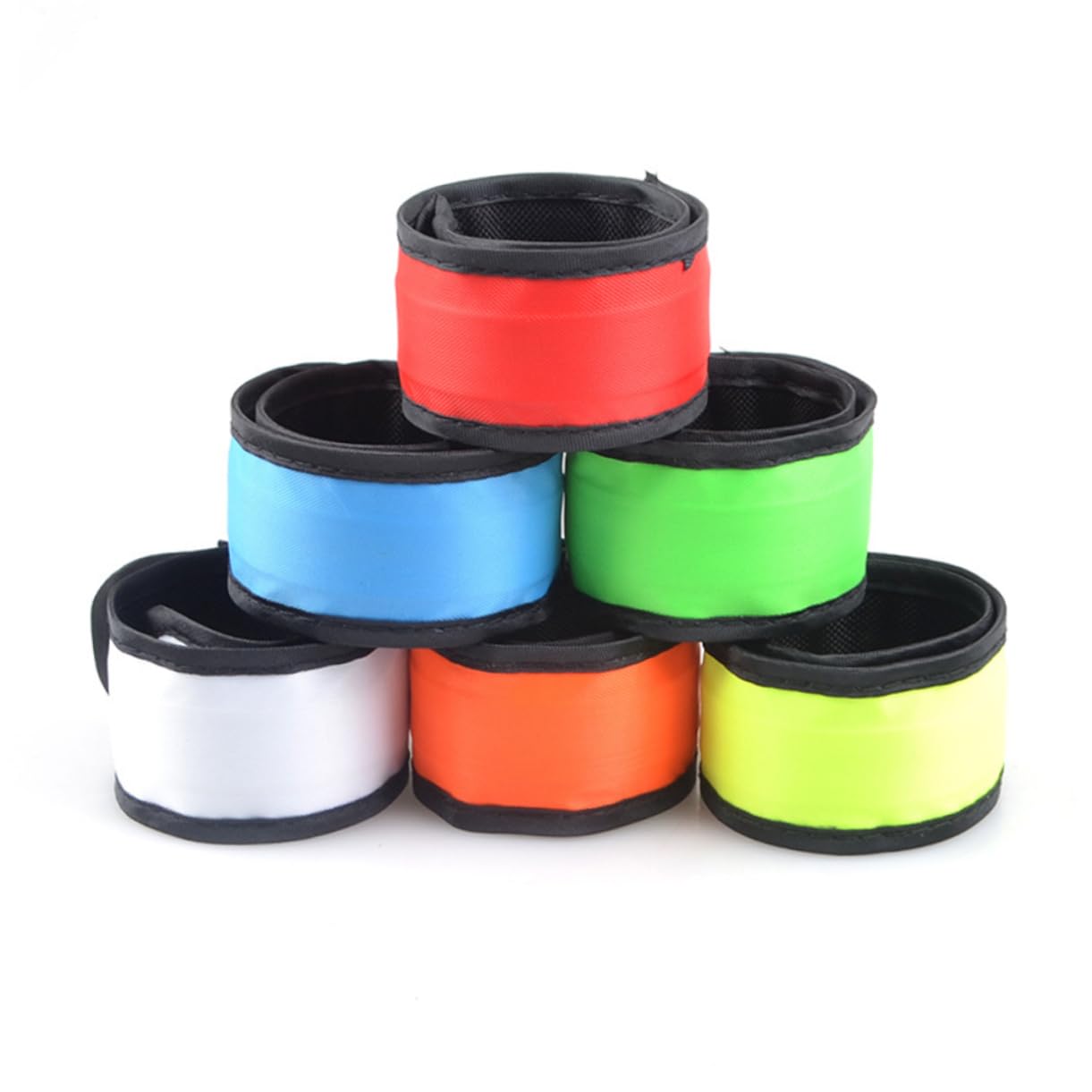 BESPORTBLE 12piezas Brazaletes Led Brillantes Para Eventos Nocturnos Pulseras Reflectantes De Slap Para Fiestas Al Aire Ciclismo y Celebraciones