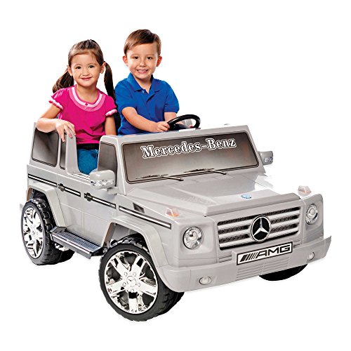Check Out This Kid Motorz Mercedes Benz G55 AMG 2-Seater 12-Volt Ride-On in Silver