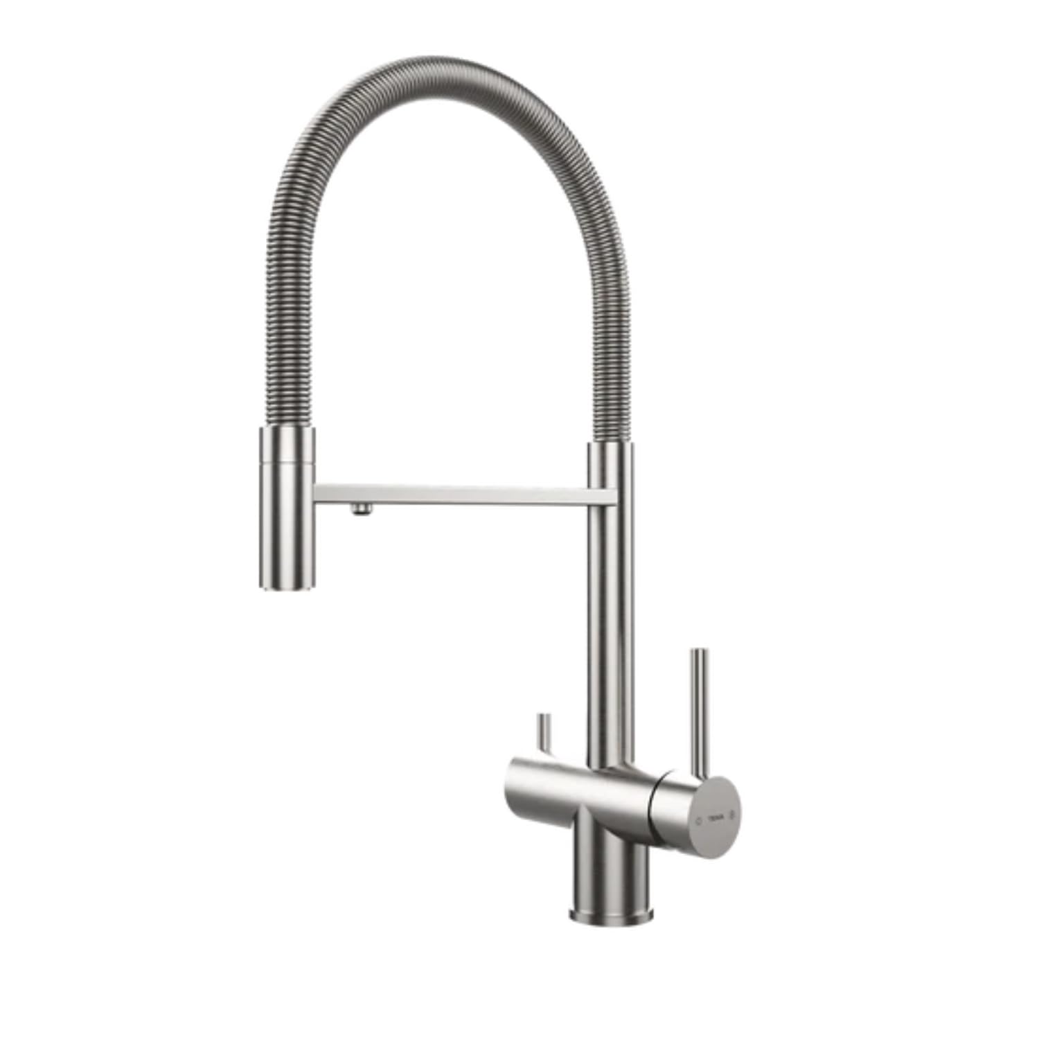 TEKA Grifo Cocina Profesional Bimando, Acero Inoxidable