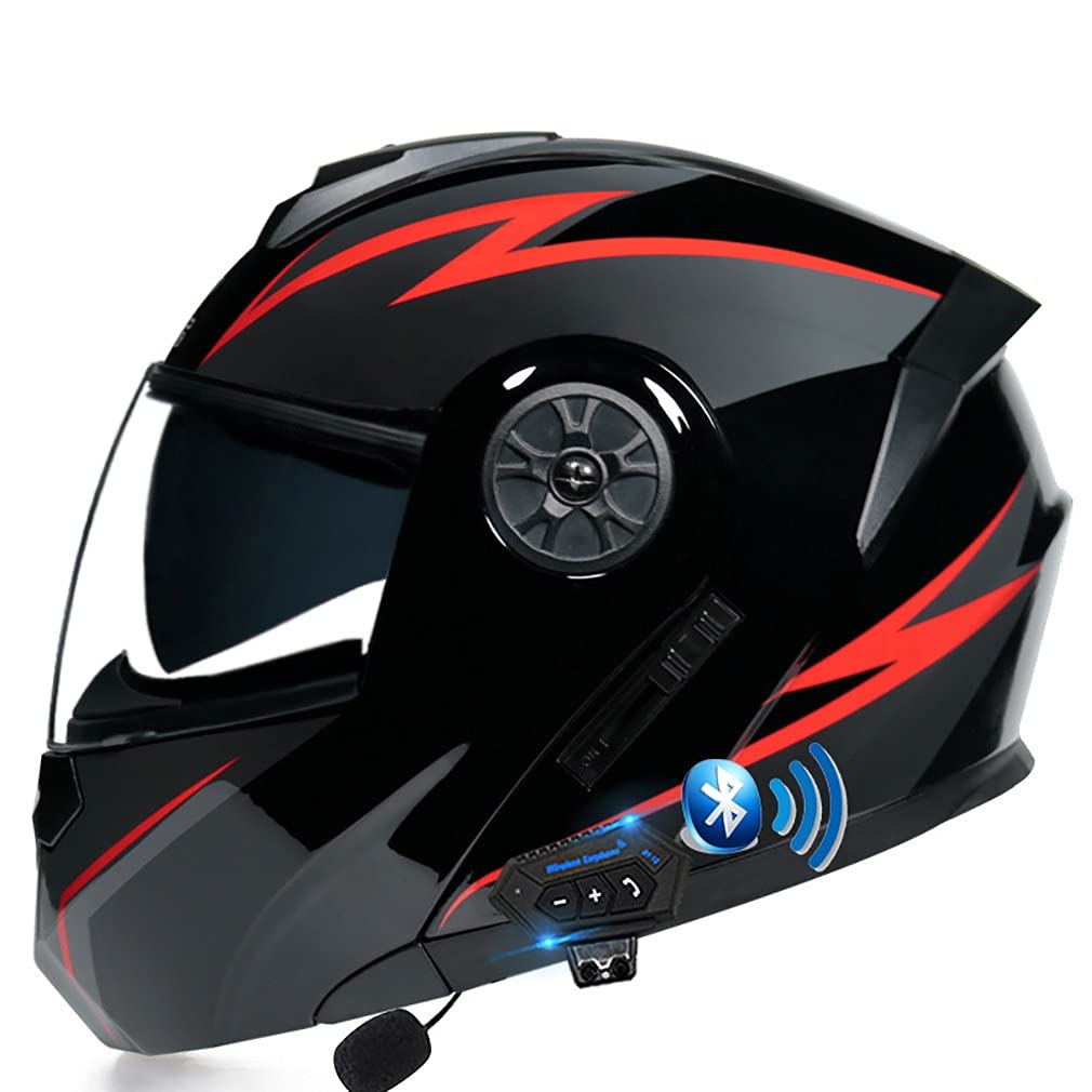 Buy RMBDD FlipUp Bluetooth Motorbike Helmet Full Face Modular Motorcycle Helmet DOT/ECE