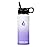 HYDRO CELL Stainless Steel Insulated Water Bottle with Straw - For Cold & Hot Drinks - Metal Vacuum Flask with Screw Cap and Modern Leakproof Sport Thermos for Adults (Lavender/White 18oz)