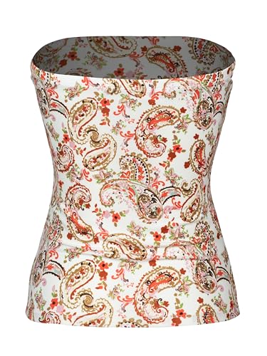 Image of MixMatchy Women's Stretchy Strapless Tube Top Y2K Bandeau Top