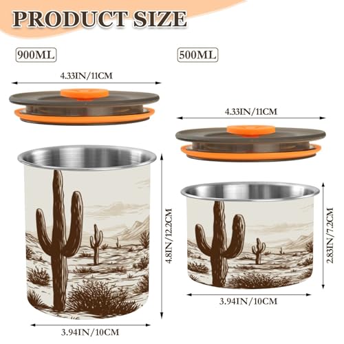 Recipiente Hermético de Acero Inoxidable para Café 500ml miniatura 2