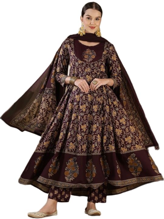 Women Embroideried ethnic kurta pallazo dupatta set(AZ 3041 ETHNIC SET)-picture-45