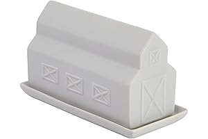 Creative Co-Op Matte Stoneware Country Butter Dish: A Premium Butter Storage Solution for Your Kitchen