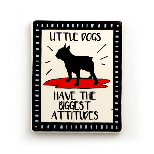 Aimant en grès Enesco petits chiens, idée cadeau multicolore unique - 2