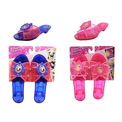 Jakks Pacific Disney Princess Fancy Dress Shoes One Size Ages 3+ - Snow White & Sleeping Beauty Twin Pack