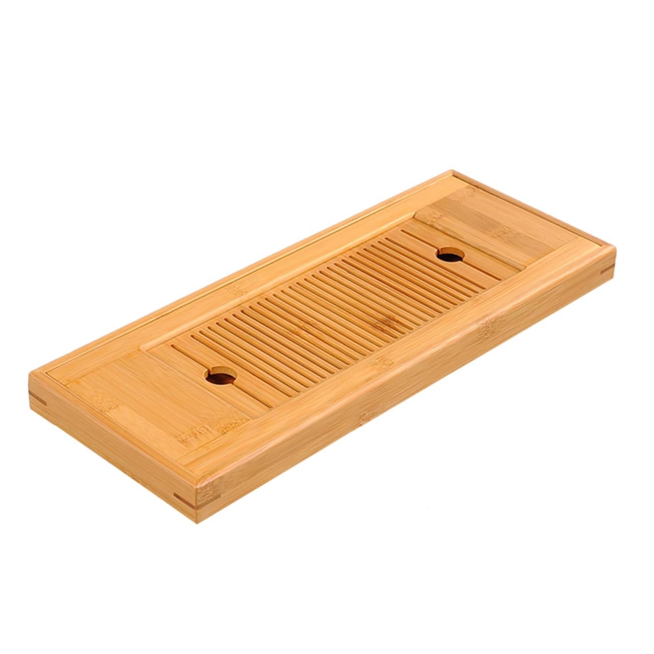 OKUMEYR 1pc Tea Table Tray Multi-functional Teaware Organizer for Home Office and Tearoom for Afternoon Tea Parties and Banquets Natural and Delicate Design