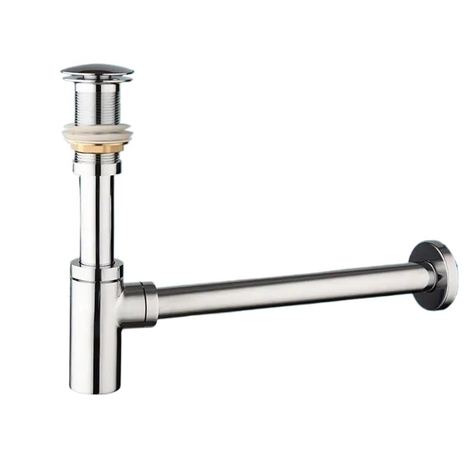 Siphon-Sets for Waschbecken und Abflüsse im Badezimmer für Waschbecken(Chrome No hole)
