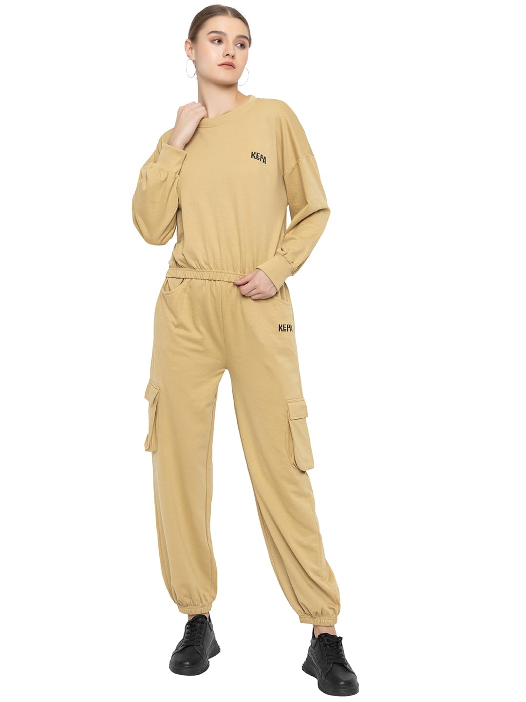 Women Casual co ords Set Track Suit Crop Top Trackpant-image-44
