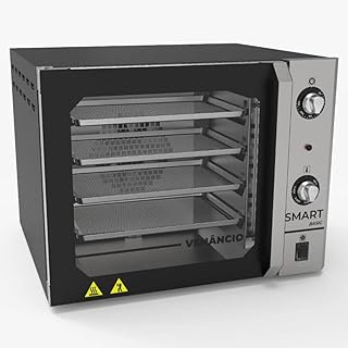 Forno industrial elétrico convector venâncio smart basic 4 esteiras g