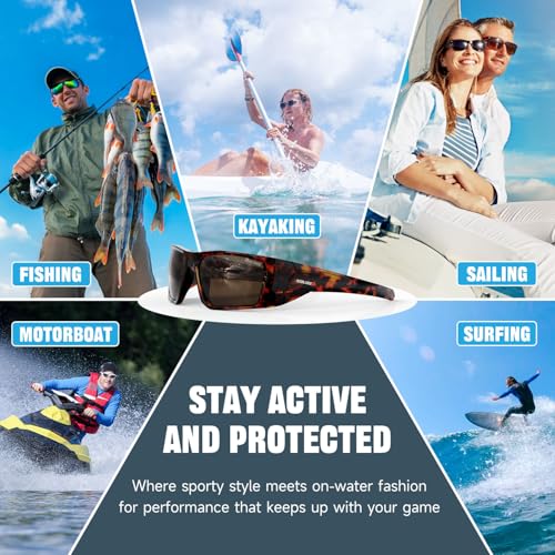 Image of Polarized Floating Fishing Sunglasses for Men Women
