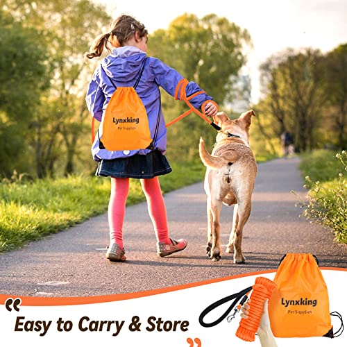 Lynxking Check Cord Dog Leash Long Lead Training Tracking Line Comfortable Handle Heavy Duty Puppy Rope 10Ft 15Ft 30Ft 50Ft For Small Medium Large Dog thumb #3