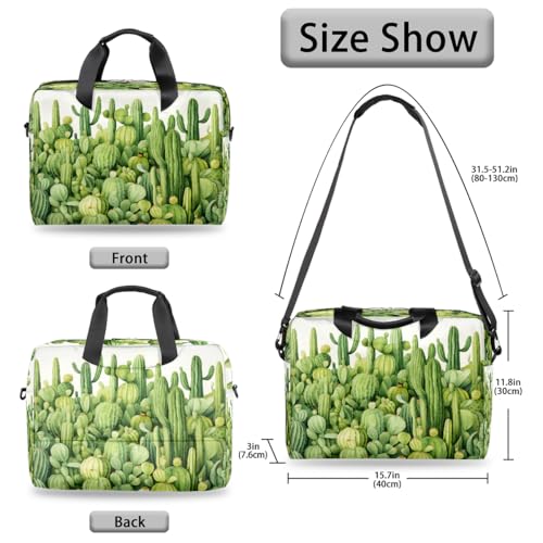Bolso para portátil 15.6-16 pulg patrón cactus verde miniatura 6