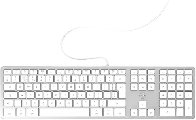 Imagen relacionada con Mobility Lab teclado inglés QWERTY con cable Design Touch ideal para Mac – plata