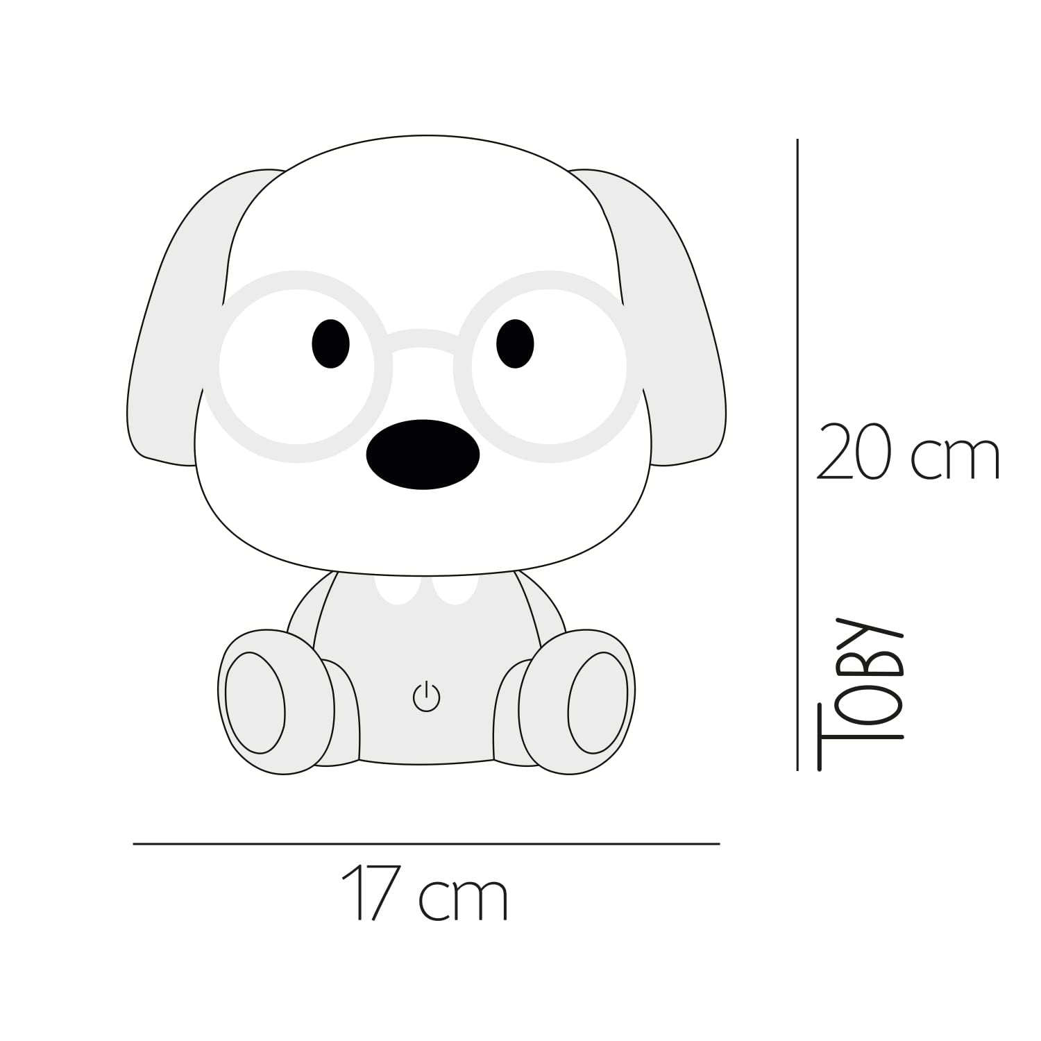 Onli TOBY Lámpara de mesa infantil LED integrada, azul