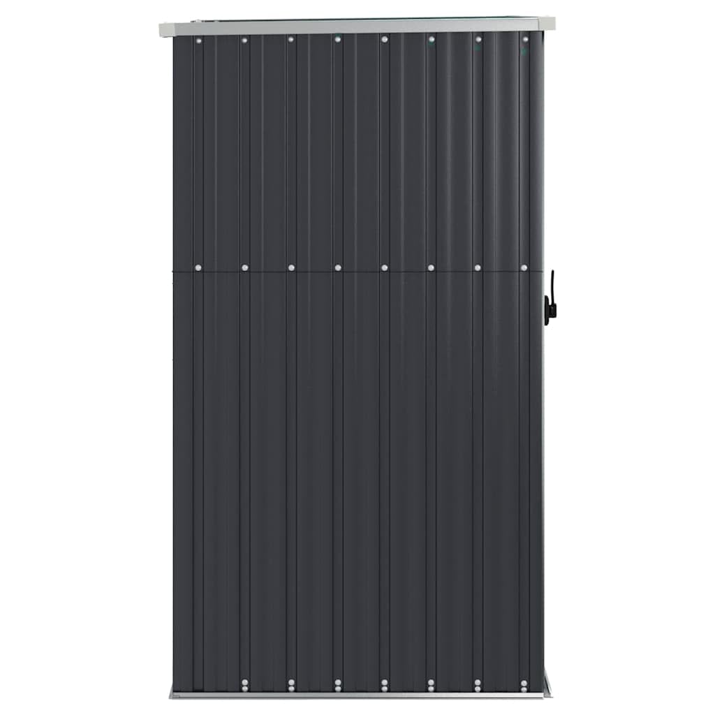 vidaXL Gartenschuppen Verzinkter Stahl Anthrazit 88x89x159 cm Abschließbarer Außenschrank Wetterfest