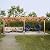 Echo Voyage 12' x 16' Outdoor Wood Pergola, Wooden Patio Pergola Gazebo for Climbing Plant Support, Garden,Brown
